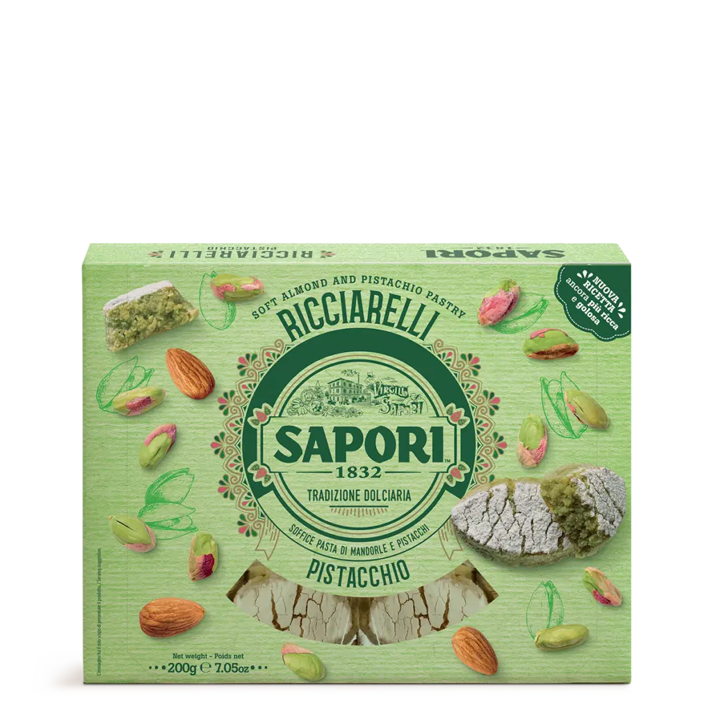 Ricciarelli Al Pistacchio Sapori 7.05 Oz (200 Gr)