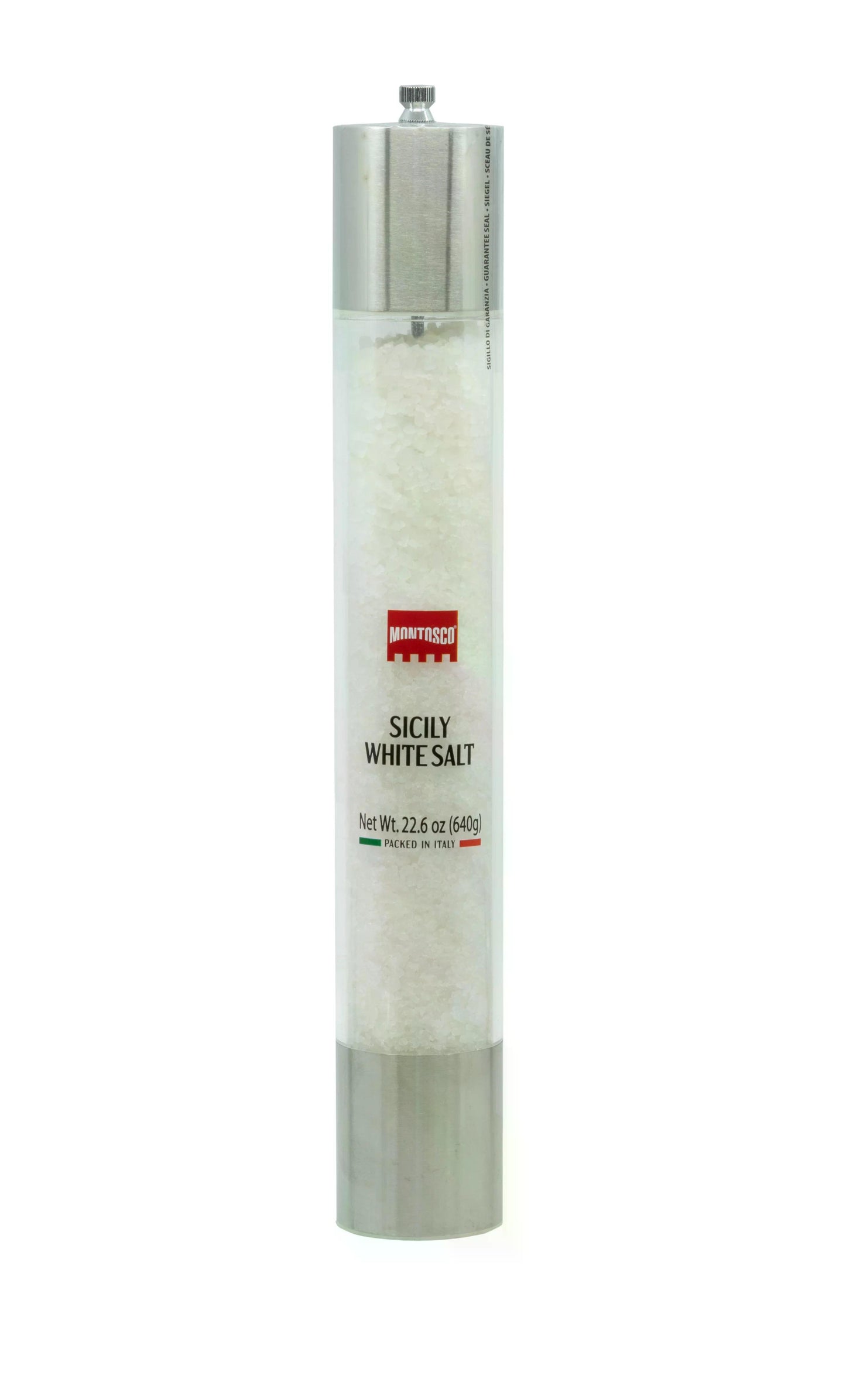 Sicily White Salt Large Grinder Montosco 22.6 Oz (640 Gr)