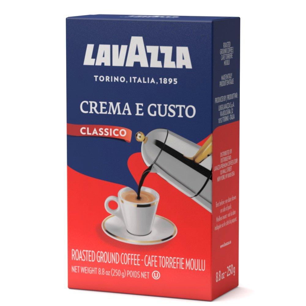 LavAzza Ground Coffee Crema E Gusto Dark Roast 8.8 Oz