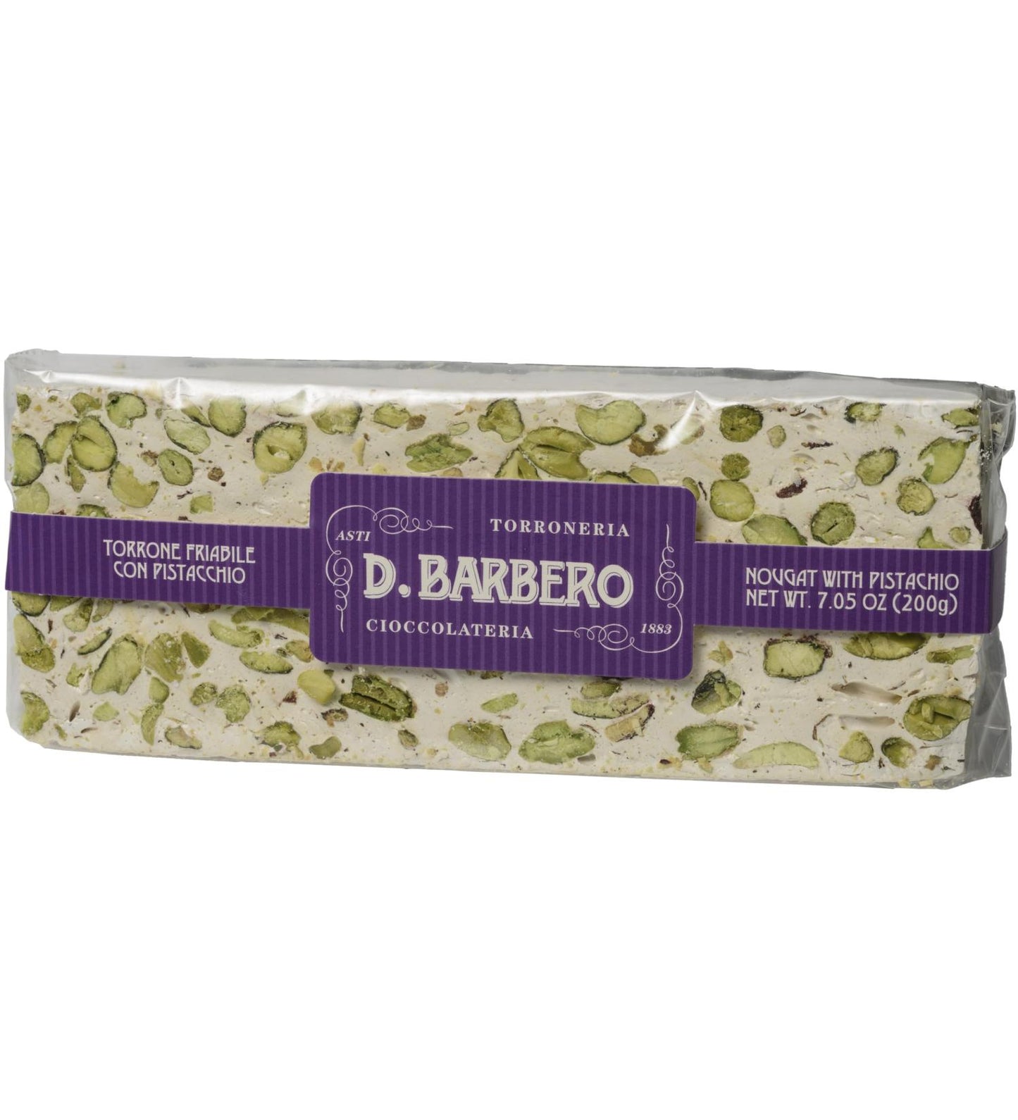 Torrone Pistachio Barbero 200 Gr (7.05 Oz)
