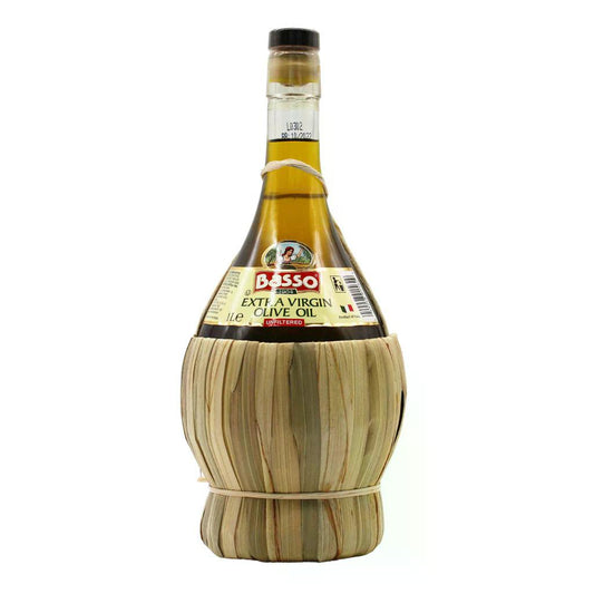 Wicker Basket  Extra Virgin Olive Oil Basso 1L