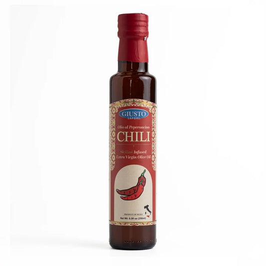 Sicilian Chili Infused OIL Giusto 8.5 FlOz (250 Ml)