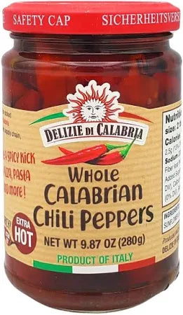 Calabrian Chili Peppers Delizie Di Calabria 9.87 Oz (280 Gr)