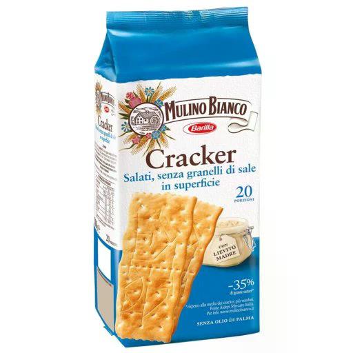 Mulino Bianco Cracker Unsalted 17.64 Oz (500 Gr)