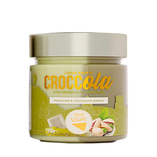 Crema Croccola Pistacchio & White Chocolate Terra Siciliae 6.7 Oz (190 Gr)