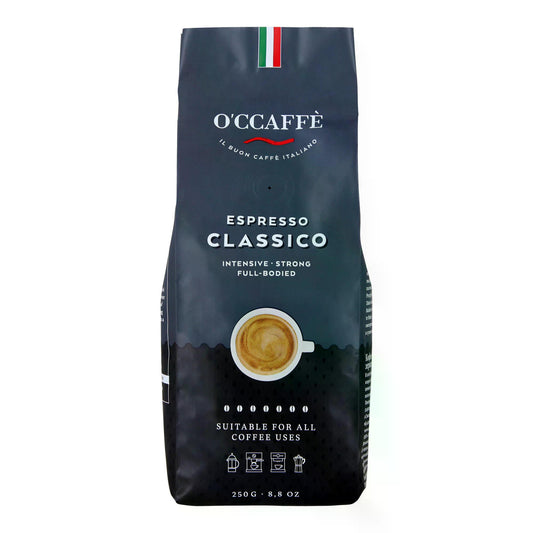 O´CCAFFE Expresso Classico Grain 8.8 Oz (250 Gr)