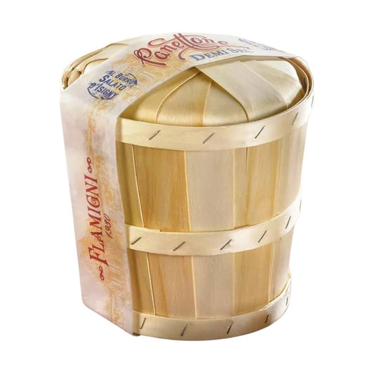 Panettone Demi Sel Wood Basket Flamigni 850 Gr (29.98 Oz)