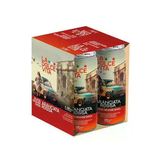 Aranciata Rossa La Dolce Vita 11.1 Fl Oz (4 Pack)