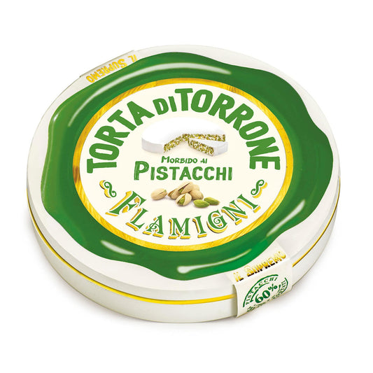 Soft Nougat Pistachio Flamigni Tin 200 Gr (7.05 Oz)