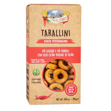 Taralline With Chili Peppers Taralloro 8.8 Oz 250 Gr