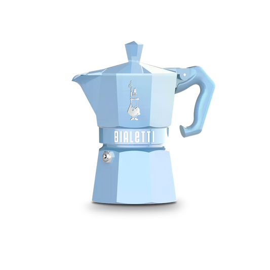 Moka Exclusive 6 cup Blue Bialetti