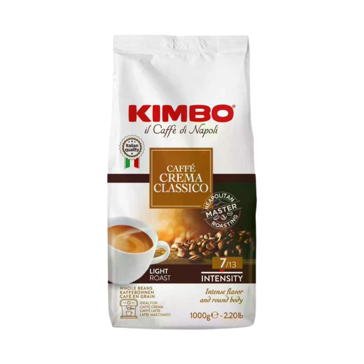 Kimbo Caffe Crema Classico Whole Bean CoffeeÊ 2.2 Lbs