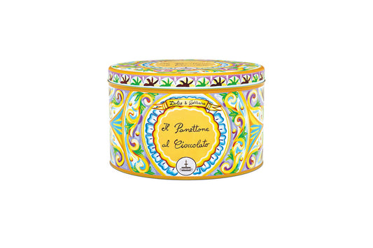 Panettone With Chocolate Dolce & Gabana Fiasconaro 500 Gr (17.6 Oz)
