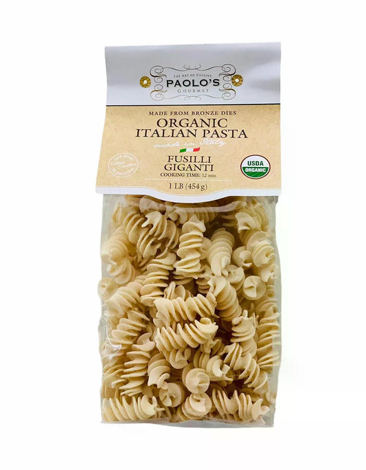 Fusilli Giganti Organic Paolo 1 Lb (454 Gr)