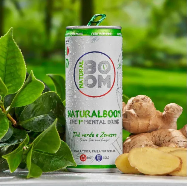 Naturalboom Green Tea & Ginger Can 250 Ml