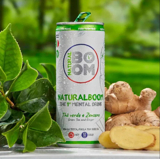 Naturalboom Green Tea & Ginger Can 250 Ml