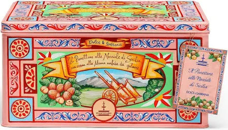 Panettone D&G Tin With Hazelnut & Manna Cream Fiasconaro 800 Gr