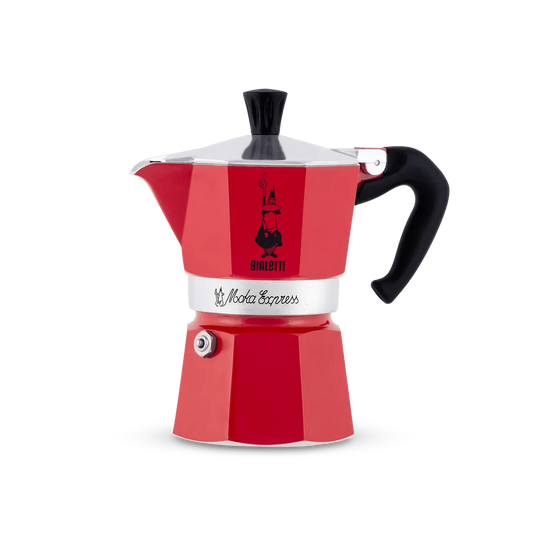 Bialetti Moka 3 Cup in Red