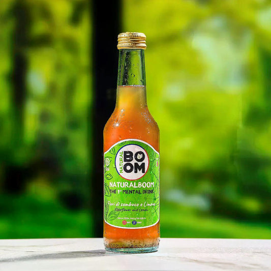 Natural Boom Elderflower & Lemon Glass 275ml