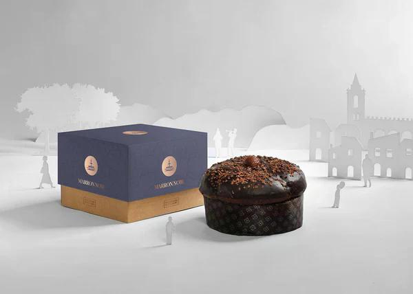 Fiasconaro Panettone Castagne Chestnut & Gianduia Chocolate 1kg.