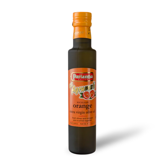 Partanna Extra Virgen Olive Oil With Sicilian Orange 8.5 Fl Oz (250 Ml)