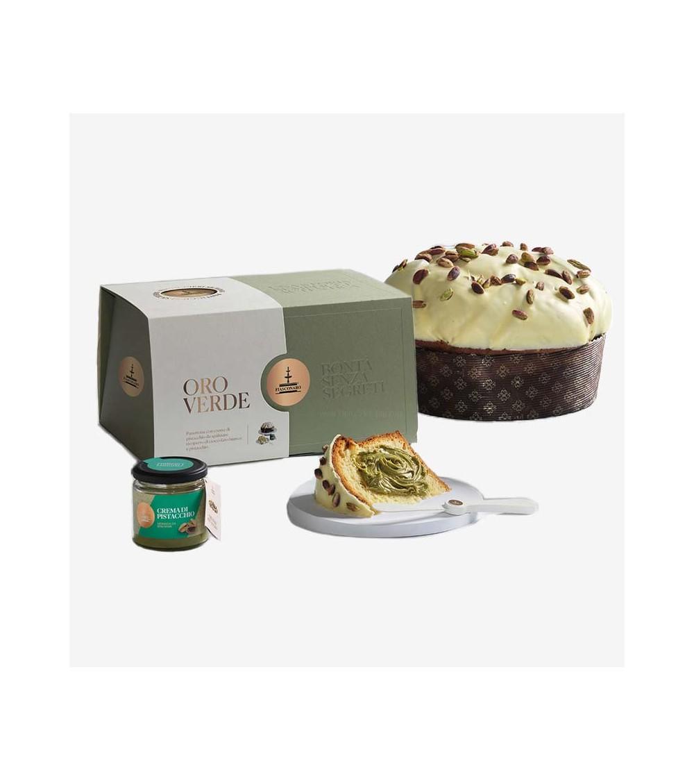 Fiasconaro Panettone Oro Verde 1Kg. Box With Spread Cream
