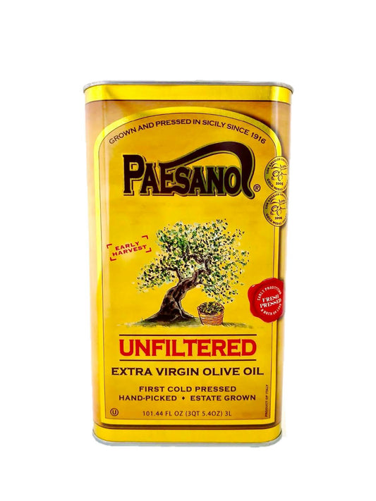 Paesanol Sicilian Unfiltered Evoil Tin 101 Fl Oz (3 LT)