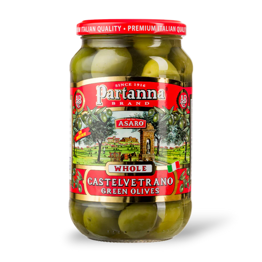 Partanna Green Castelvetrano Whole Olive 12 Oz (340 Gr)