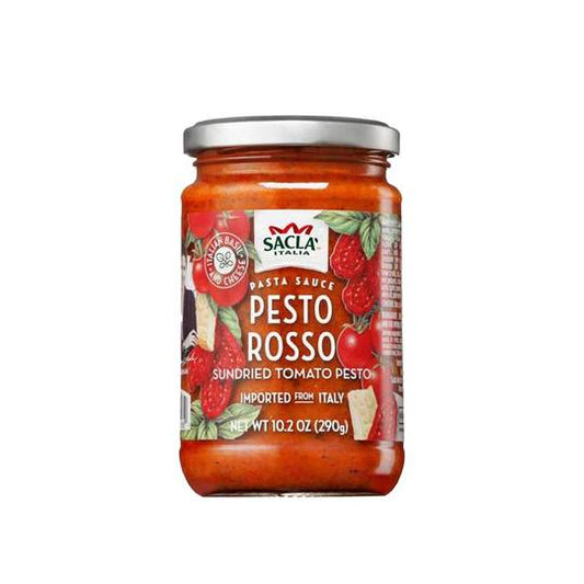 Pesto Rosso Pasta Sauce Sacla  10.2 Oz (290 Gr)